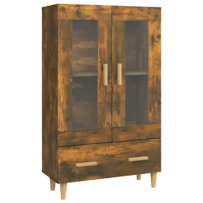 vidaXL Visoka omarica dimljeni hrast 70x31x115 cm inženirski les