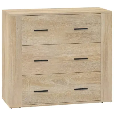 vidaXL Komoda sonoma hrast 80x33x70 cm inženirski les