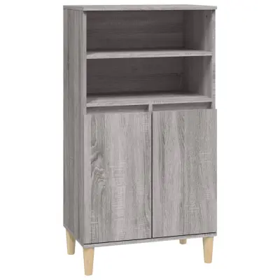 vidaXL Visoka omara siva sonoma 60x36x110 cminženirski les