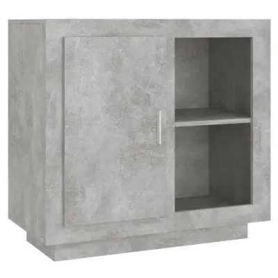 vidaXL Komoda betonsko siva 80x40x75 cm