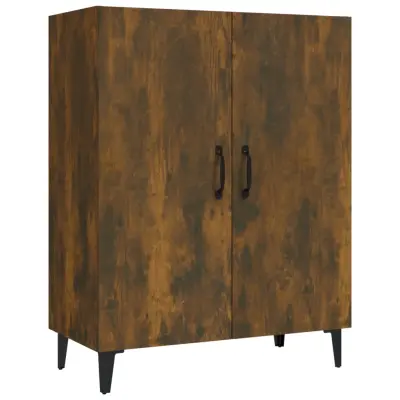 vidaXL Komoda dimljeni hrast 70x34x90 cm konstruiran les