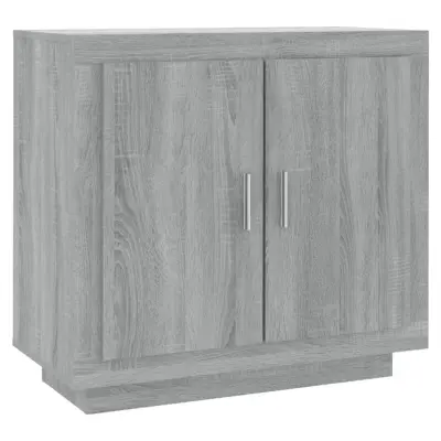 vidaXL Komoda siva sonoma 80x40x75 cm konstruiran les