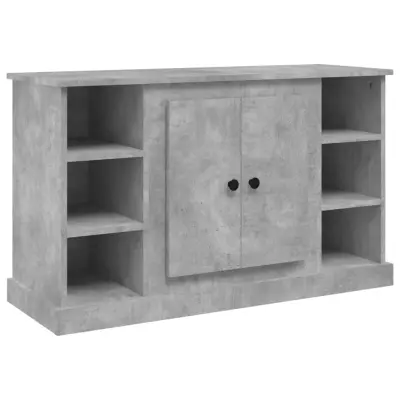 vidaXL Komoda betonsko siva 100x35,5x60 cm inženirski les