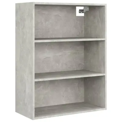 vidaXL Viseča stenska omarica betonsko siva 69,5x32,5x90 cm