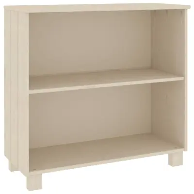 vidaXL Komoda HAMAR medeno rjava 85x35x80 cm trdna borovina