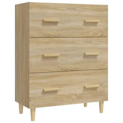 vidaXL Komoda sonoma hrast 70x34x90 cm konstruiran les