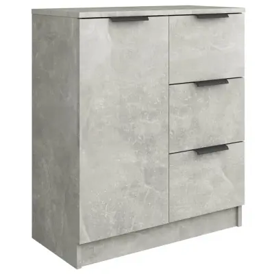 vidaXL Komoda betonsko siva 60x30x70 cm konstruiran les