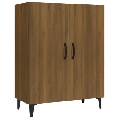 vidaXL Komoda rjavi hrast 70x34x90 cm konstruiran les