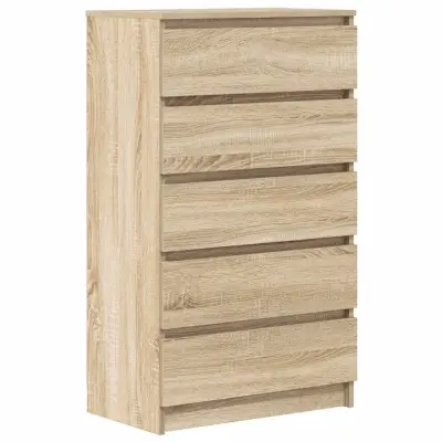 vidaXL Predalnik sonoma hrast 60x36x103 cm inženirski les
