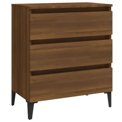 vidaXL Komoda rjavi hrast 60x35x69 cm konstruiran les