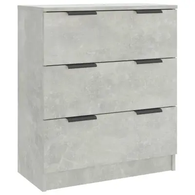 vidaXL Komoda betonsko siva 60x30x70 cm konstruiran les