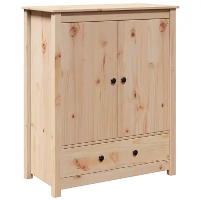 vidaXL Visoka omarica 83x41,5x100 cm trdna borovina