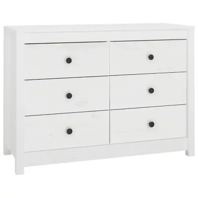 vidaXL TV omarica bela 100x40x72 cm trdna borovina