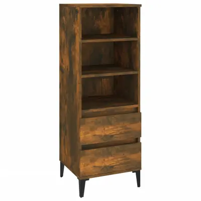 vidaXL Visoka omara Dimljeni hrast 40x36x110 cm inženirski les