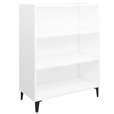 vidaXL Komoda bela 69,5x32,5x90 cm konstruiran les