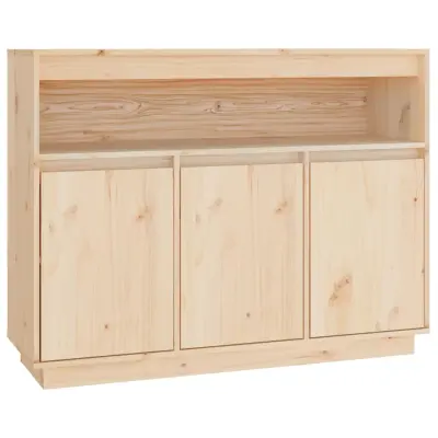 vidaXL Komoda 104,5x34x80 cm trdna borovina