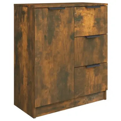 vidaXL Komoda dimljeni hrast 60x30x70 cm konstruiran les