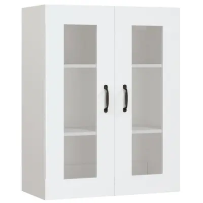vidaXL Viseča stenska omarica bela 69,5x34x90 cm