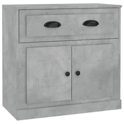 vidaXL Komoda betonsko siva 70x35,5x67,5 cm inženirski les