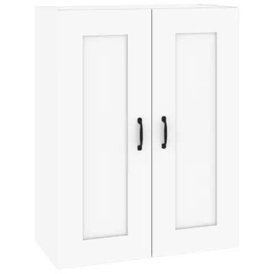 vidaXL Viseča stenska omarica bela 69,5x32,5x90 cm