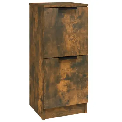 vidaXL Komoda dimljeni hrast 30x30x70 cm konstruiran les