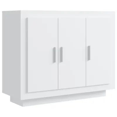 vidaXL Komoda bela 92x35x75 cm konstruiran les