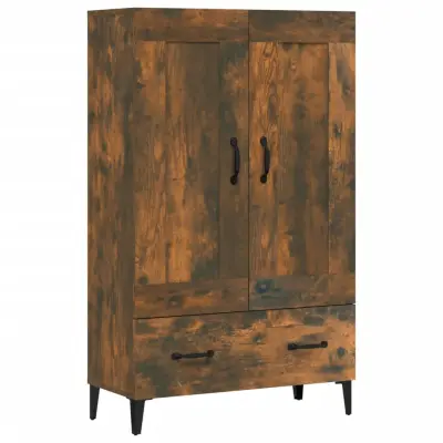vidaXL Visoka omarica dimljeni hrast 70x31x115 cm inženirski les