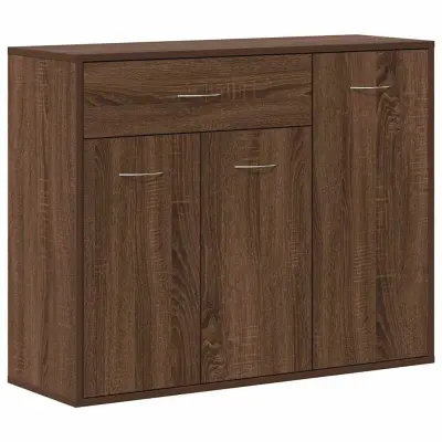 vidaXL Komoda rjavi hrast 88x30x70 cm konstruiran les