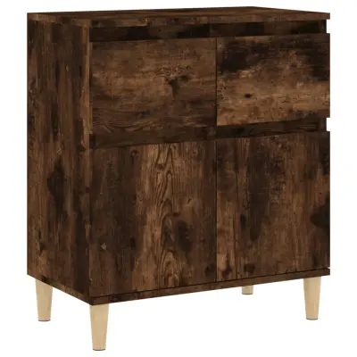 vidaXL Komoda dimljeni hrast 60x35x70 cm inženirski les