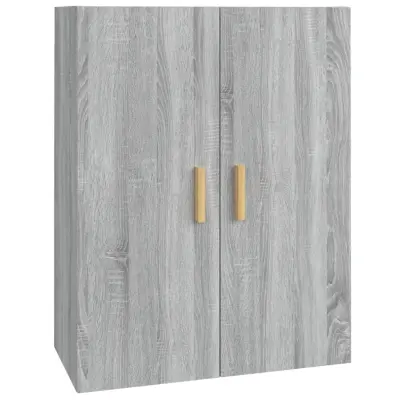 vidaXL Viseča stenska omarica siva sonoma 69,5x34x90 cm