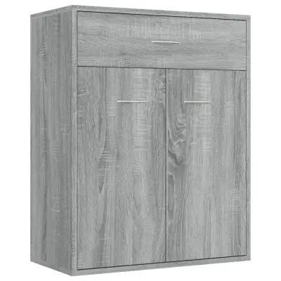 vidaXL Komoda siva sonoma 60x30x75 cm inženirski les