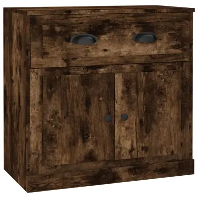 vidaXL Komoda dimljeni hrast 70x35,5x67,5 cm inženirski les
