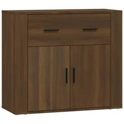 vidaXL Komoda rjav hrast 80x33x70 cm inženirski les