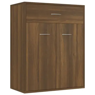 vidaXL Komoda rjav hrast 60x30x75 cm inženirski les