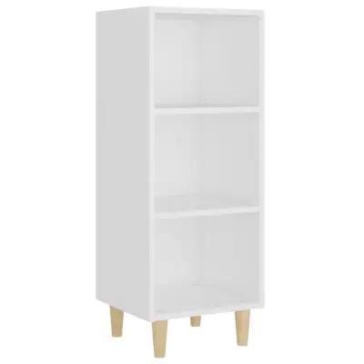 vidaXL Komoda bela 34,5x32,5x90 cm konstruiran les