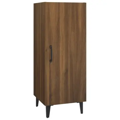 vidaXL Komoda rjavi hrast 34,5x34x90 cm konstruiran les