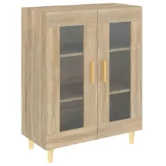 vidaXL Komoda sonoma hrast 69,5x34x90 cm inženirski les