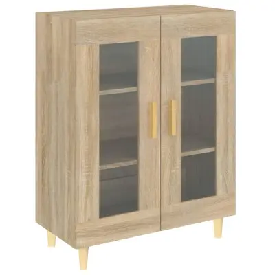 vidaXL Komoda sonoma hrast 69,5x34x90 cm inženirski les