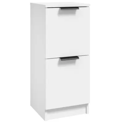 vidaXL Komoda bela 30x30x70 cm konstruiran les