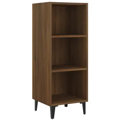 vidaXL Komoda rjavi hrast 34,5x32,5x90 cm inženirski les