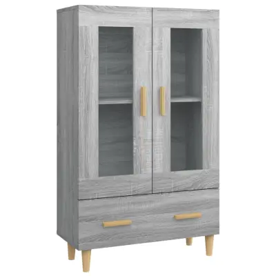 vidaXL Visoka omarica siva sonoma 70x31x115 cm inženirski les