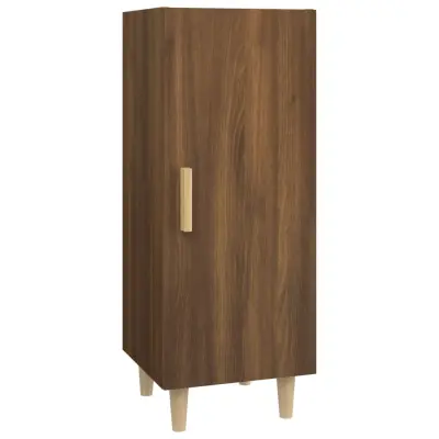 vidaXL Komoda rjavi hrast 34,5x34x90 cm konstruiran les
