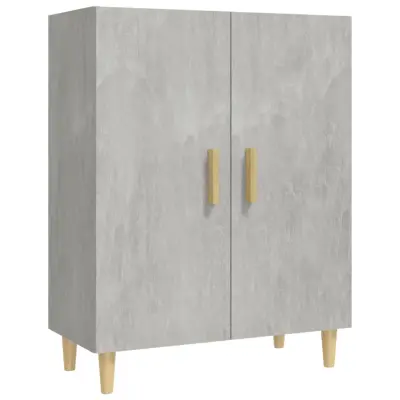 vidaXL Komoda betonsko siva 70x34x90 cm konstruiran les