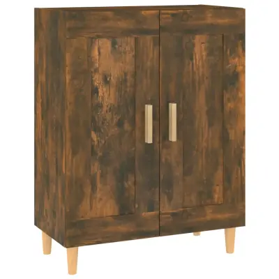 vidaXL Komoda dimljeni hrast 69,5x34x90 cm konstruiran les