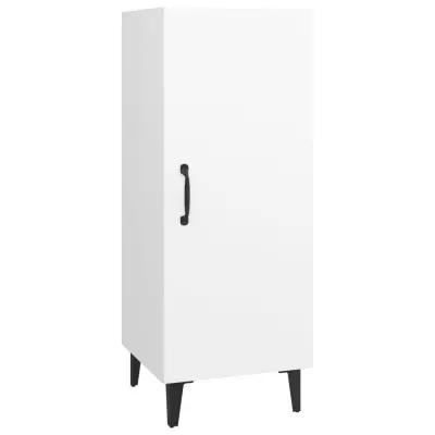 vidaXL Komoda bela 34,5x34x90 cm konstruiran les
