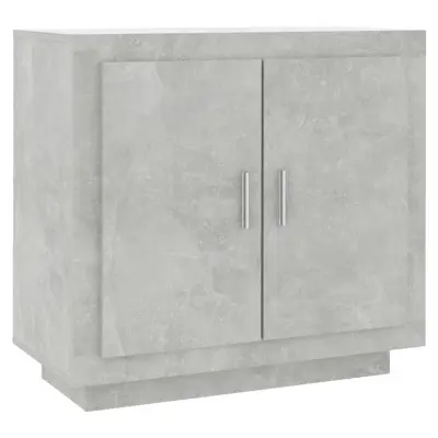 vidaXL Komoda betonsko siva 80x40x75 cm konstruiran les