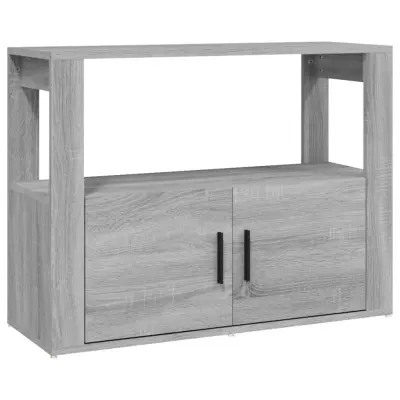 vidaXL Komoda siva sonoma 80x30x60 cm inženirski les
