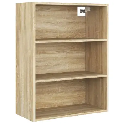 vidaXL Viseča stenska omarica sonoma hrast 69,5x32,5x90 cm