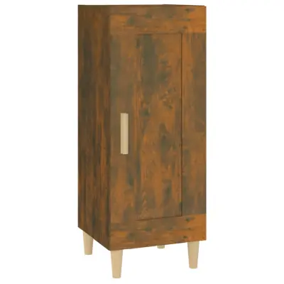 vidaXL Komoda dimljeni hrast 34,5x34x90 cm inženirski les