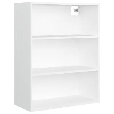 vidaXL Viseča stenska omarica bela 69,5x32,5x90 cm